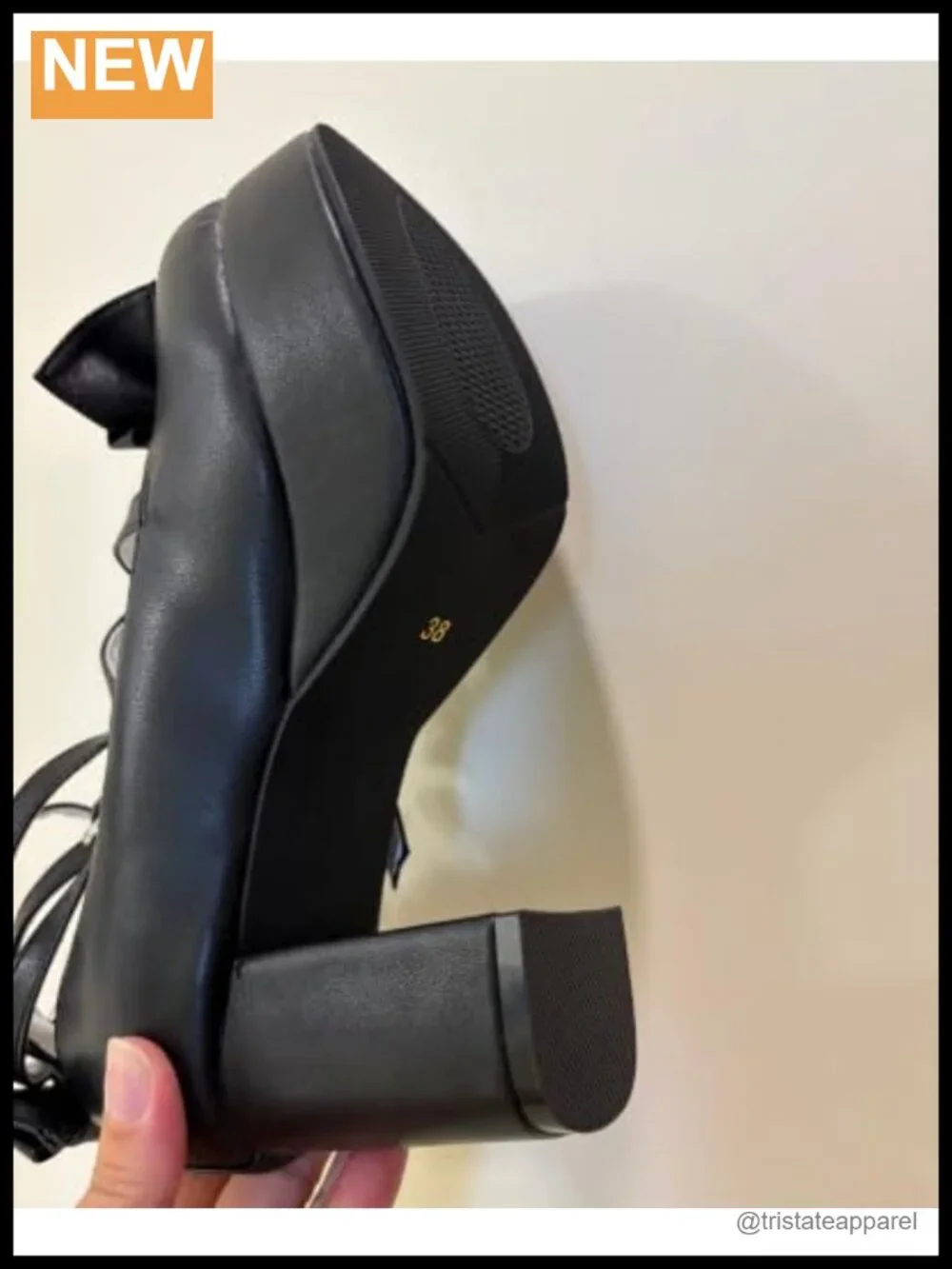 Lolita Mary Jane Platform Heels Faux Leather Ankle Strap Cosplay Pumps